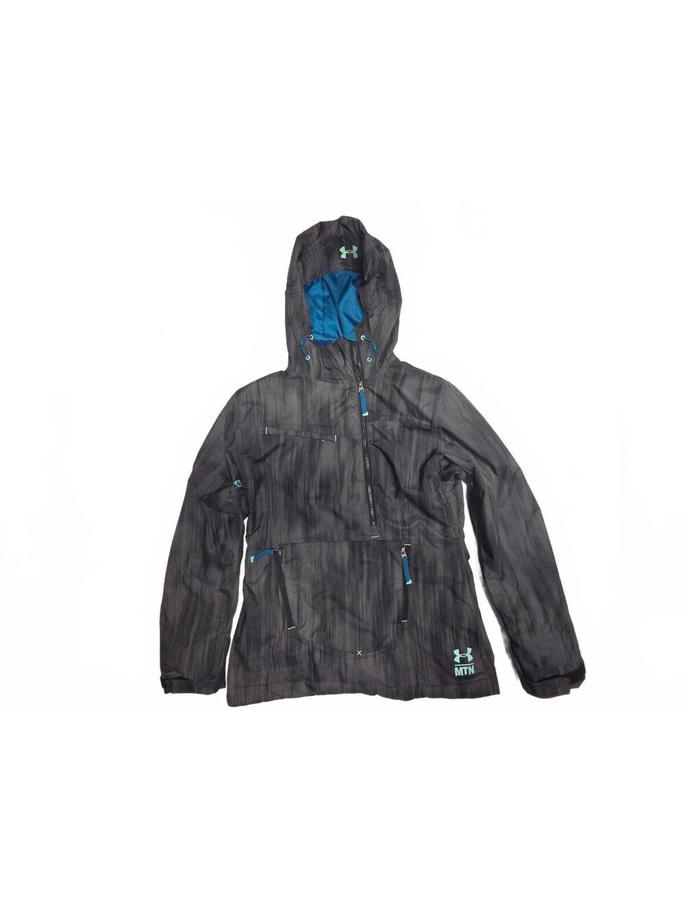 Under Armour MTN Charcoal Gray Performance Ski Snowboard Jacket RECCO Womens MD